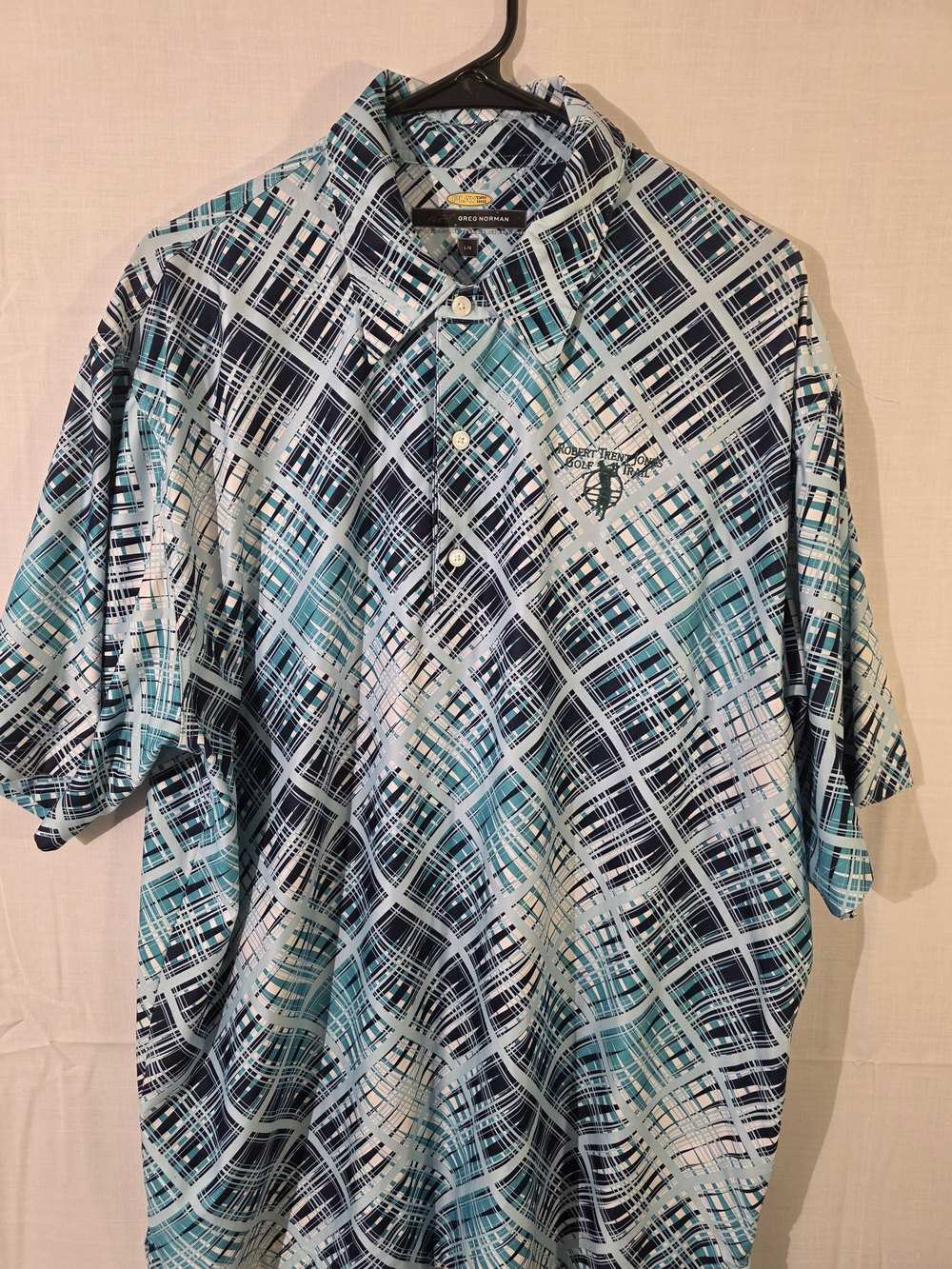 Greg Norman Collection "Robert Trent Jones Golf Trail" Golf Polo Sz Lg.
